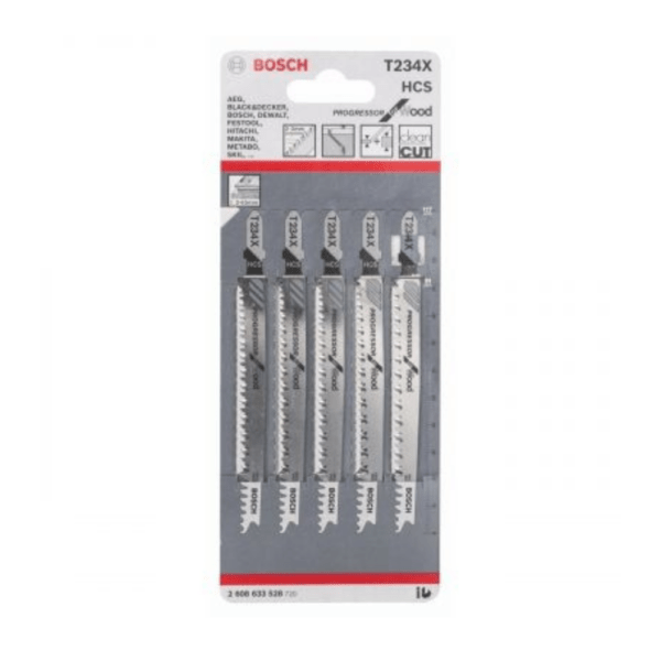 Bosch T234X HCS Progressor for Wood 5Pack