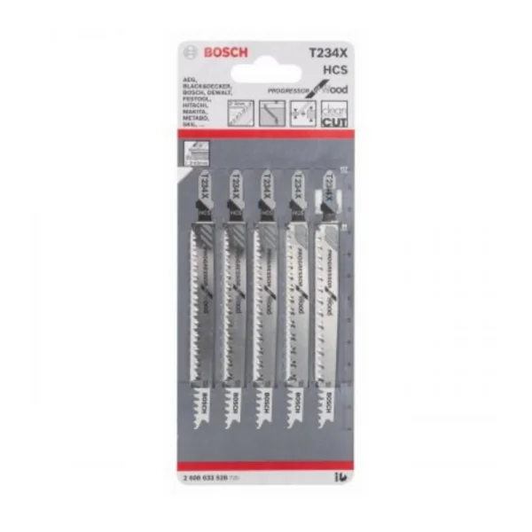 Bosch T234X HCS Progressor for Wood 5Pack