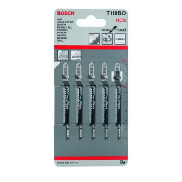 Bosch T119BO HCS Basic for Wood 5Pack