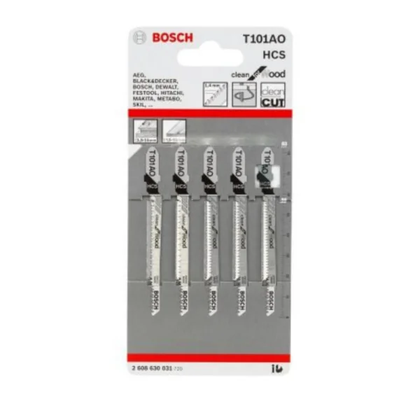 Bosch T101AO HCS Clean for Wood 5Pack