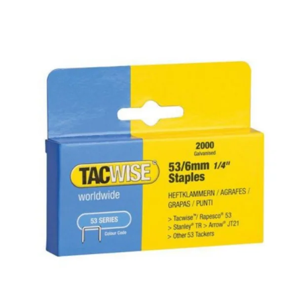 Tacwise 53 Series – Galvanised 53-6mm – 2000