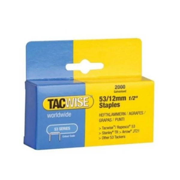 Tacwise 53 Series – Galvanised 53-12mm – 2000