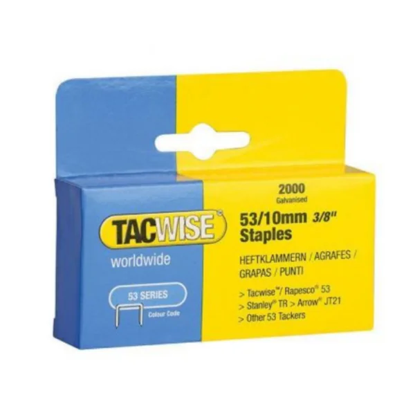 Tacwise 53 Series – Galvanised 53-10mm – 2000