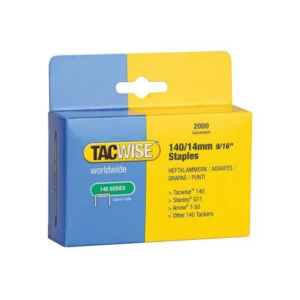 Tacwise 140 Series – Galvanised 140-14mm – 2000