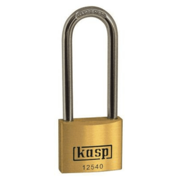 Kasp Premium Brass Padlock – 40x63mm – Long Shackle
