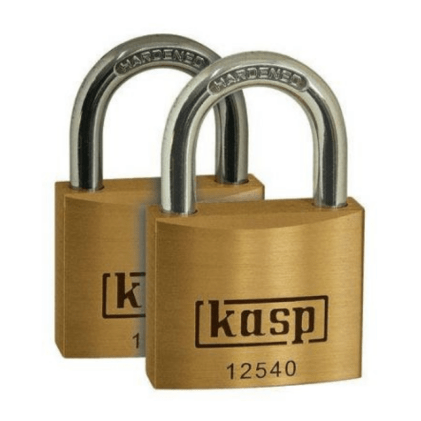 Kasp Premium Brass Padlock – 40mm – Twin