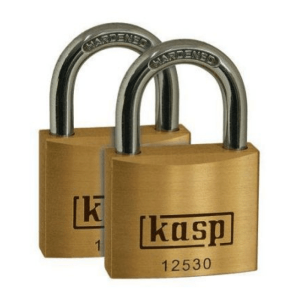 Kasp Premium Brass Padlock – 30mm – Twin