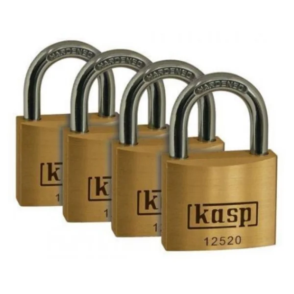 Kasp Premium Brass Padlock – 20mm – Quad