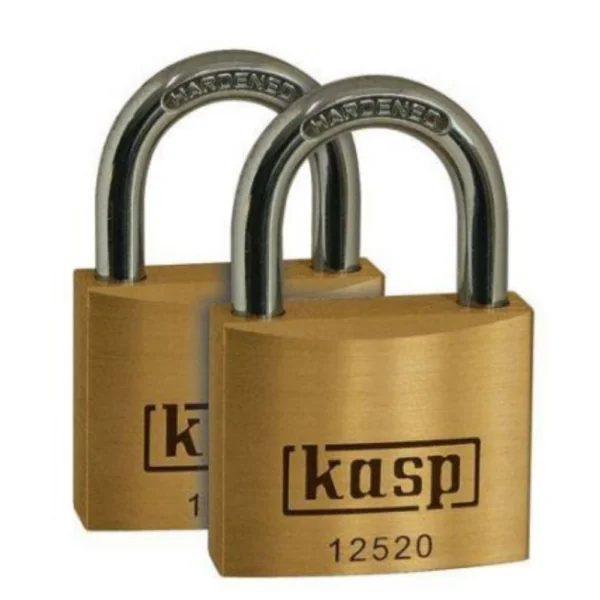 Kasp Premium Brass Padlock – 20mm – Twin