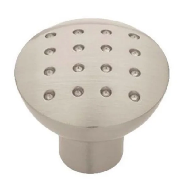 27.7mm Dimple Knob – Satin Nickel