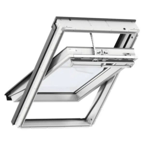 VELUX Solar Centre-Pivot Triple Glazing White Painted 134x98cm GGL MK04 206833